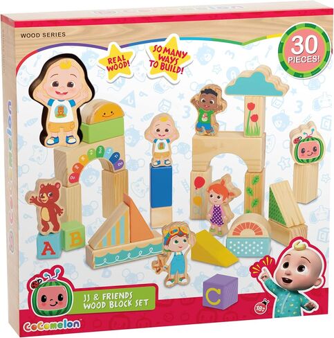 Cocomelon Just Play 96124 JJ & Friends Wood Block Set, Multi-Color in Kuwait