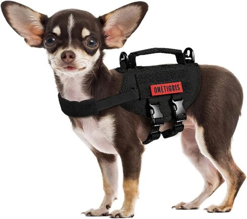Tactical Dog Harness, Milltary Dog Vest with Durable Vertical Handle for XXS Puppy Dog in Saudi Arabia