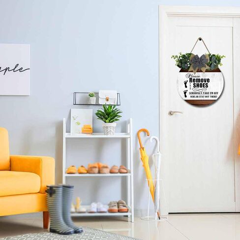 Please Remove Your Shoes Sign,Remove Your Shoes Wood Sign,Shoes Off Sign front door welcome sign Wreath in Saudi Arabia