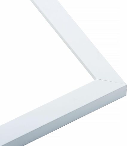 14x24 Frame White Real Wood Picture Frame Width 0.75 Inches | Interior Frame Depth 0.5 Inches | Bianca Mid Century Photo Frame Complete with UV Acrylic, Foam Board Backing & Hanging Hardware in Saudi Arabia