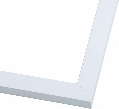 14x24 Frame White Real Wood Picture Frame Width 0.75 Inches | Interior Frame Depth 0.5 Inches | Bianca Mid Century Photo Frame Complete with UV Acrylic, Foam Board Backing & Hanging Hardware in Saudi Arabia