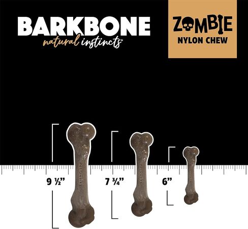 Pet Qwerks Zombie BarkBone - Nylon Dog Bone for Moderate Chewers - Cheddar Cheese Flavor - 6" in Kuwait