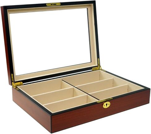 صندوق منظم لعرض النظارات الشمسية من خشب الورد من ديكوريباي مكون من 6 قطع in Kuwait