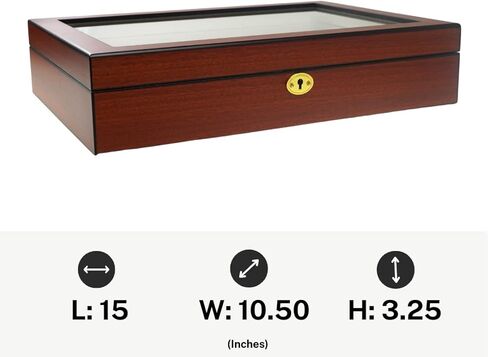 صندوق منظم لعرض النظارات الشمسية من خشب الورد من ديكوريباي مكون من 6 قطع in Kuwait