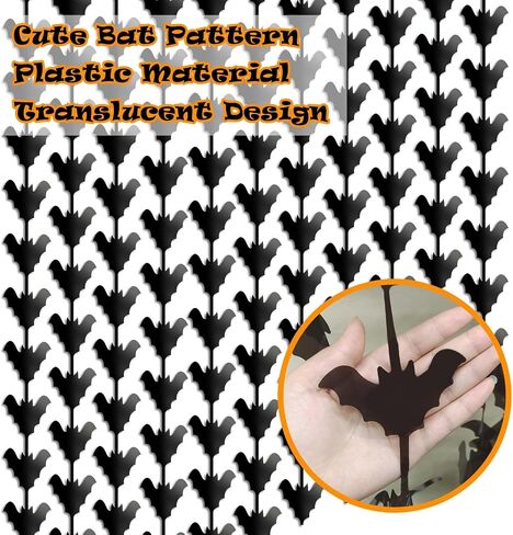 Mity rain 3 Packs Bat Halloween Backdrop, Black Backdrop Curtain Photo Booth for Halloween Party Decorations/Birthday/Wedding Indoor & Outdoor, Halloween Bat Decor Curtain 9.8 × 6.6 ft in Saudi Arabia