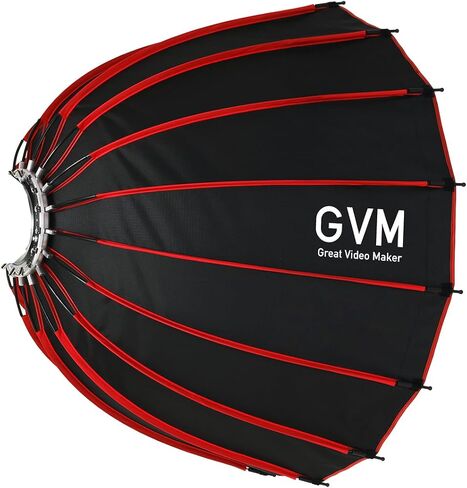 GVM 35.4 بوصة/90 سم حامل بوينز سوفت بوكس ​​مكافئ، إطلاق سريع مع ناشرات/شبكة/حقيبة لإضاءة الفيديو، متوافق مع PRO 400B، 500B، 650B، SD600D، وإضاءة التصوير الفوتوغرافي الأخرى من Bowens Studio in Kuwait