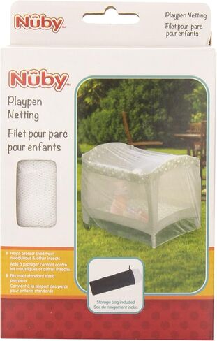 Nuby Pack N Play Universal Size Mosquito Net Tent, White in Saudi Arabia