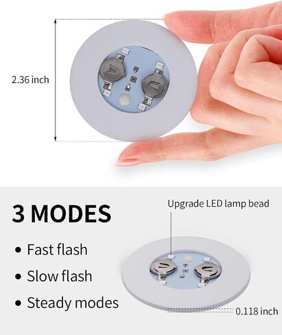 أضواء ديكور شريط LOGUIDE، أضواء زجاجة لزجاجات المشروبات الكحولية، 24 حزمة RGB LED كوستر، 7 ألوان ملصق تضيء الوقايات للمشروبات، فلاش تضيء كأس كوستر أضواء خدمة زجاجة وامض (متعدد الألوان) in Saudi Arabia