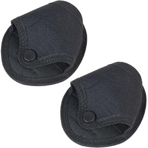 2 Pack Handcuff Holder Case Nylon Open Top Holster Pouch Sheath Quick Release Fits Chain/Hinged Cuff for Duty Belt Law Enforcement(Black) in Kuwait