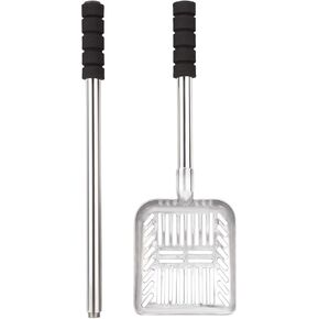 Ruiqas Cat Litter Scoop, Metal Cat Litter Scoop, Removable Non-Stick Cat Litter Scoop with Foam Padded Long Handle in Kuwait