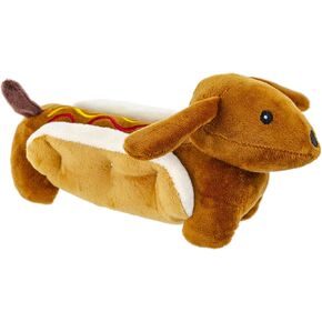 لعبة قطيفة للحيوانات الأليفة على شكل كلب في كعكة هوت دوغ مع زقزقة، مقاس 10 انش جيفت ايل وورلد in Kuwait