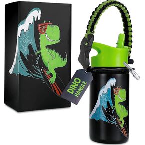 Unicorn Water Bottle, 18 OZ, Leak Proof, 36 Hours Cold, Dishwasher safe, Removable Handle, Wide Mouth Double Wall Vacuum Insulated Stainless Steel Water Bottle For School, Straw, Bottle For Girls