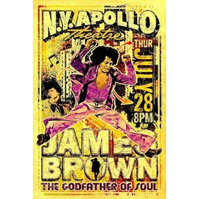 لوحة جدارية من القصدير للحفلات الموسيقية من Keviewly James Brown لوحة فنية من الحديد لوحة معدنية لتزيين الحائط هدايا ديكور للمكتب والمنزل ورجل الكهف والمقهى والبار in Kuwait