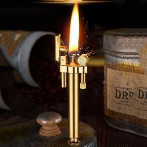 Laicengo Vintage Trench Lighter Kerosene Copper Lighter, Windproof Brass Lighter for Men Dad Husband (Fuel Not Included) in Kuwait