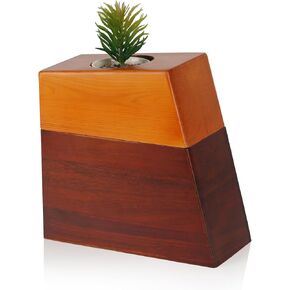 Exttlliy Decorative Urns Earns for Ashes Handmade Solid Wooden Urn for Ashes for Men Memorial Magnetic Funeral Cremation Urn Human Ashes Adult Female with Ceramic Pot and Cotton Bag in Kuwait