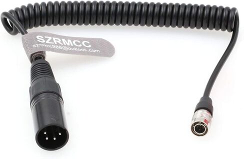 كابل الطاقة SZRMCC لأجهزة الصوت Zoom F8 F4 Zaxcom XLR 4 Pin Male إلى Hirose 4 Pin Male (كابل مستقيم) in Saudi Arabia