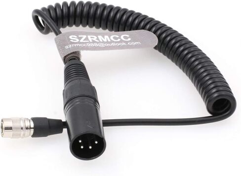 كابل الطاقة SZRMCC لأجهزة الصوت Zoom F8 F4 Zaxcom XLR 4 Pin Male إلى Hirose 4 Pin Male (كابل مستقيم) in Saudi Arabia