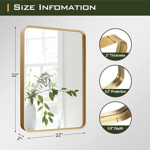 NicBex 71x32 Inch Full Length Mirror, Alloy Frame Wall Mirror for Bedroom, Hallway, Dressing Room and Home Deco, Modern and Farmhouse Room Makeover Mirror, Round Corners, Black(No Stand) in Saudi Arabia