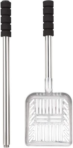 Ruiqas Cat Litter Scoop, Metal Cat Litter Scoop, Removable Non-Stick Cat Litter Scoop with Foam Padded Long Handle in Kuwait