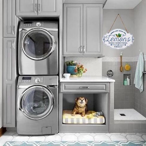 PXIYOU When Life Give You Lemons Make thing Sweet Vintage Wooden Hanging Sign Farm Wall Decor for Home Kitchen Living Room Wall Art Decor 13 x 9 Inch in Kuwait