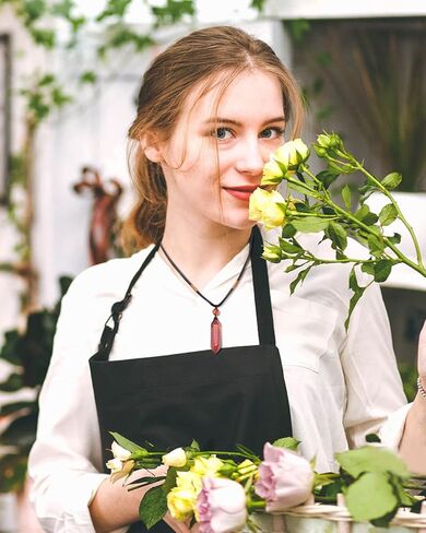 5 قطع من عقد كريستال علاجي سداسي طبيعي مدبب، قلادة من الاحجار الكريمة الطبيعية، قلادة ريكي الشفاء شاكرا حجر كوارتز قابلة للتعديل، قلادة حبل للنساء والرجال in Kuwait