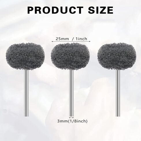 100Pcs Abrasive Buffing Wheels, 1 Inch Buffing Polishing Wheel Set with 1/8 Inch Shank, 20Pcs Each of 80 150 240 400 600 Grit Scouring Pad Abrasive Wheel for Power Rotary Tool, Rust Removal, Polishing in Saudi Arabia