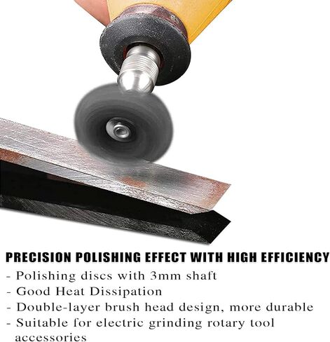 100Pcs Abrasive Buffing Wheels, 1 Inch Buffing Polishing Wheel Set with 1/8 Inch Shank, 20Pcs Each of 80 150 240 400 600 Grit Scouring Pad Abrasive Wheel for Power Rotary Tool, Rust Removal, Polishing in Saudi Arabia