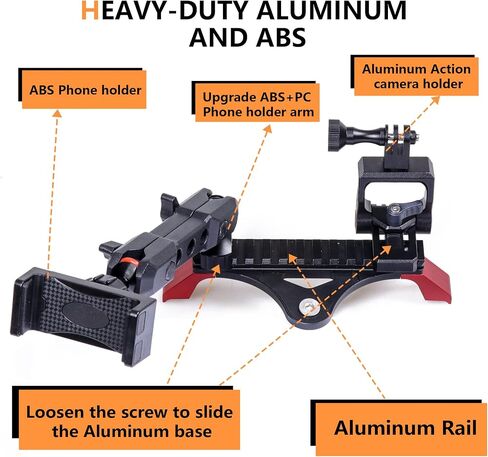 Dash Phone Mount Picatinny Rail Holder for 2021 2022 2023 2024 2025 2026 New Ford Bronco 2/4 Door Interior Accessories, Dashboard Cell Phone with Action Camera Mounts for GoPro, 360° Adjustable in Saudi Arabia