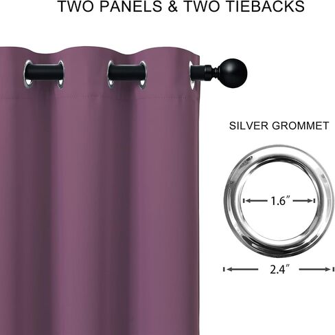 JSFLY 100% Blackout Curtains 84 inch Length for Bedroom, Thick Noise Reduction Thermal Insulated Grommet Window Drapes Room Darkening Curtains for Living Room, 2 Panels (52x84 inches,White) in Saudi Arabia