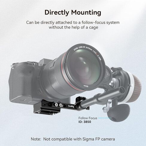 SmallRig Quick Release Plate for Arca-Type with 15mm Rod Clamp, Compatible with Follow Focus System - 3853 in Kuwait