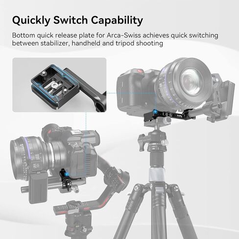 SmallRig Quick Release Plate for Arca-Type with 15mm Rod Clamp, Compatible with Follow Focus System - 3853 in Kuwait