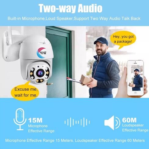 YGHSZ 5G WiFi Security Camera, 1080P Dual Band 5G 2.4G Wireless Camera for Home Security, Motion Tracking Baby Monitor with IR Night Vision, Pet Camera, Spot Light Camera for Home Security Camera in Kuwait