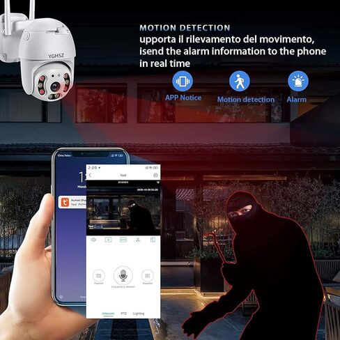 YGHSZ 5G WiFi Security Camera, 1080P Dual Band 5G 2.4G Wireless Camera for Home Security, Motion Tracking Baby Monitor with IR Night Vision, Pet Camera, Spot Light Camera for Home Security Camera in Kuwait