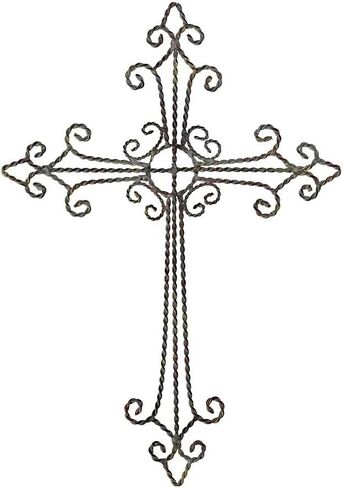 Dicksons Antique Gray 17 x 12 inch Metal Wall Cross in Saudi Arabia