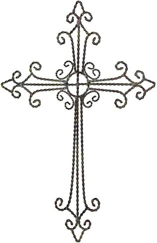 Dicksons Antique Gray 17 x 12 inch Metal Wall Cross in Saudi Arabia