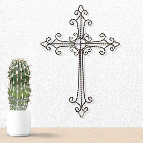 Dicksons Antique Gray 17 x 12 inch Metal Wall Cross in Saudi Arabia