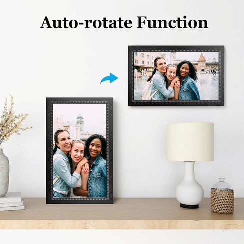 15.6" Large Digital Picture Frame,WiFi Digital Photo Frame 32GB,1920x1080 IPS HD Touchscreen,Auto-Rotate, Easy to Share Photos and Videos Instantly via APP in Saudi Arabia
