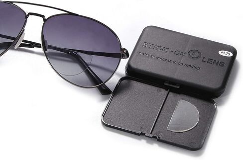 OuShiun Stick-on Bifocal Lenses Readers Stick Magnifying Adhesive Reading Lenses Reusable for Safety and Sunglass OS8801 in Saudi Arabia