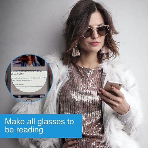 OuShiun Stick-on Bifocal Lenses Readers Stick Magnifying Adhesive Reading Lenses Reusable for Safety and Sunglass OS8801 in Saudi Arabia