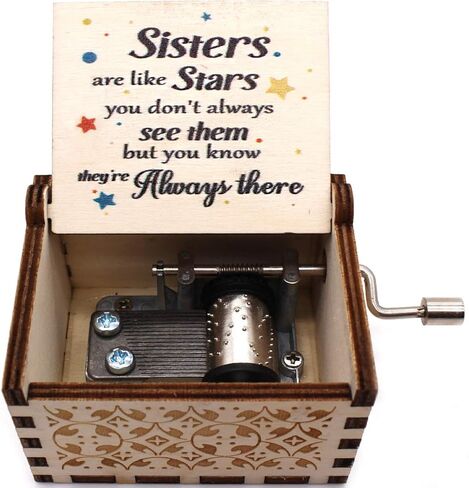 صندوق موسيقى خشبي من ukebobo - صندوق موسيقى You are My Sunshine Music Box، هدايا للأخت، هدايا لأصدقائك، صندوق موسيقى أحدث تصميم - مجموعة واحدة (10) in Kuwait