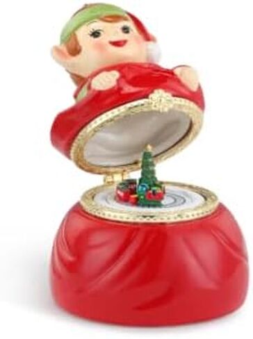 السيد. عيد الميلاد صندوق الموسيقى الخزفي ELF in Kuwait