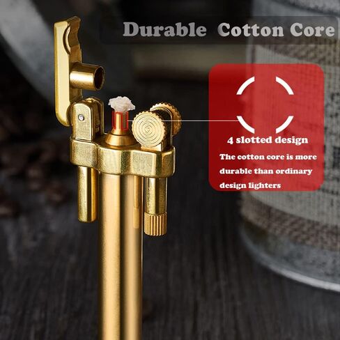 لايسينجو ولاعة خندق كلاسيكية من النحاس والكيروسين مقاومة للرياح للرجال والاب والزوج (الوقود غير متضمن) in Kuwait