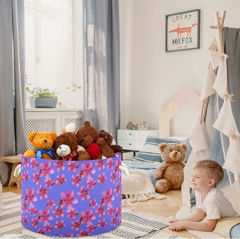 visesunny Storage Basket Cute Panda Bear Nursery Hamper Basket Clothes Toy Storage Organizer Bin Box Collapsible Laundry Bag for Kid Room,Playroom,Bathroom,Living Room,Dorm,Office in Kuwait