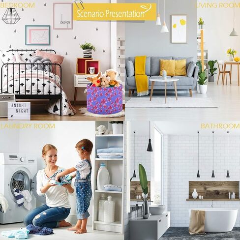 visesunny Storage Basket Cute Panda Bear Nursery Hamper Basket Clothes Toy Storage Organizer Bin Box Collapsible Laundry Bag for Kid Room,Playroom,Bathroom,Living Room,Dorm,Office in Kuwait