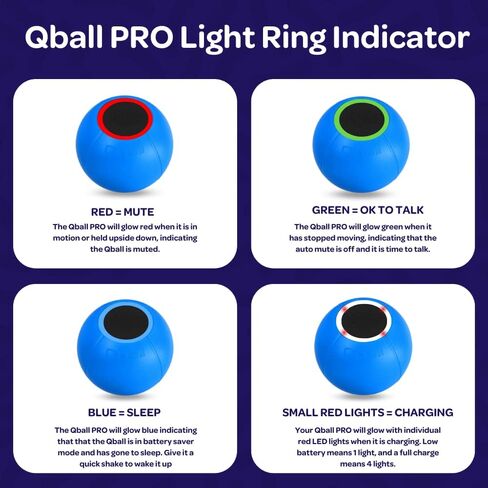 PEEQ Qball PRO Throwable Wireless Microphone System with LED Light Ring in Saudi Arabia