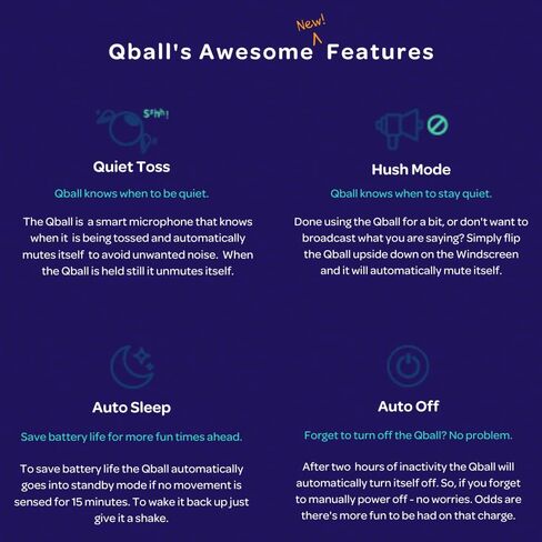 PEEQ Qball PRO Throwable Wireless Microphone System with LED Light Ring in Saudi Arabia
