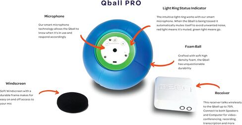 PEEQ Qball PRO Throwable Wireless Microphone System with LED Light Ring in Saudi Arabia