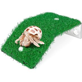 GYKYHERE Hermit Crab Climbing Toys, Simulation Grass Climbing Ladder Ramp Platform Hermit Crab Accessories for Tank Habitat and Aquarium Supplies in Saudi Arabia