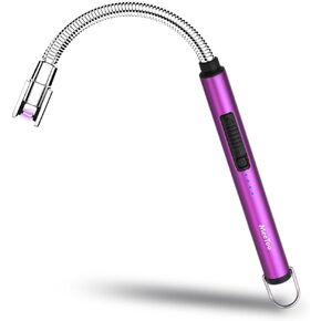 MeeToo Lighter Electric Candle Lighter Rechargeable USB Lighter Plasma Arc Lighter for Candle Camping (Rose Gold)