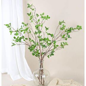 Focalmotors 3 قطع سيقان صناعية فروع صناعية 43.3 بوصة لمسة حقيقية فروع شجرة وهمية لمزهرية باقة الزهور ديكور المنزل والمكتب الأخضر in Kuwait